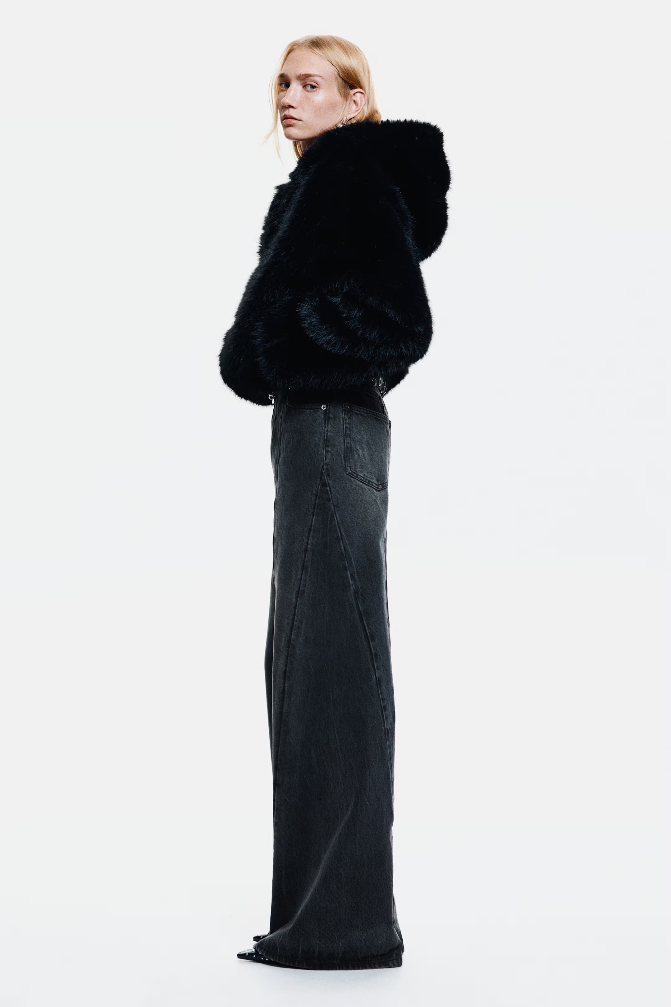 Seam-detail jeans - Dark grey - Ladies | H&M GB | H&M (UK, MY, IN, SG, PH, TW, HK)