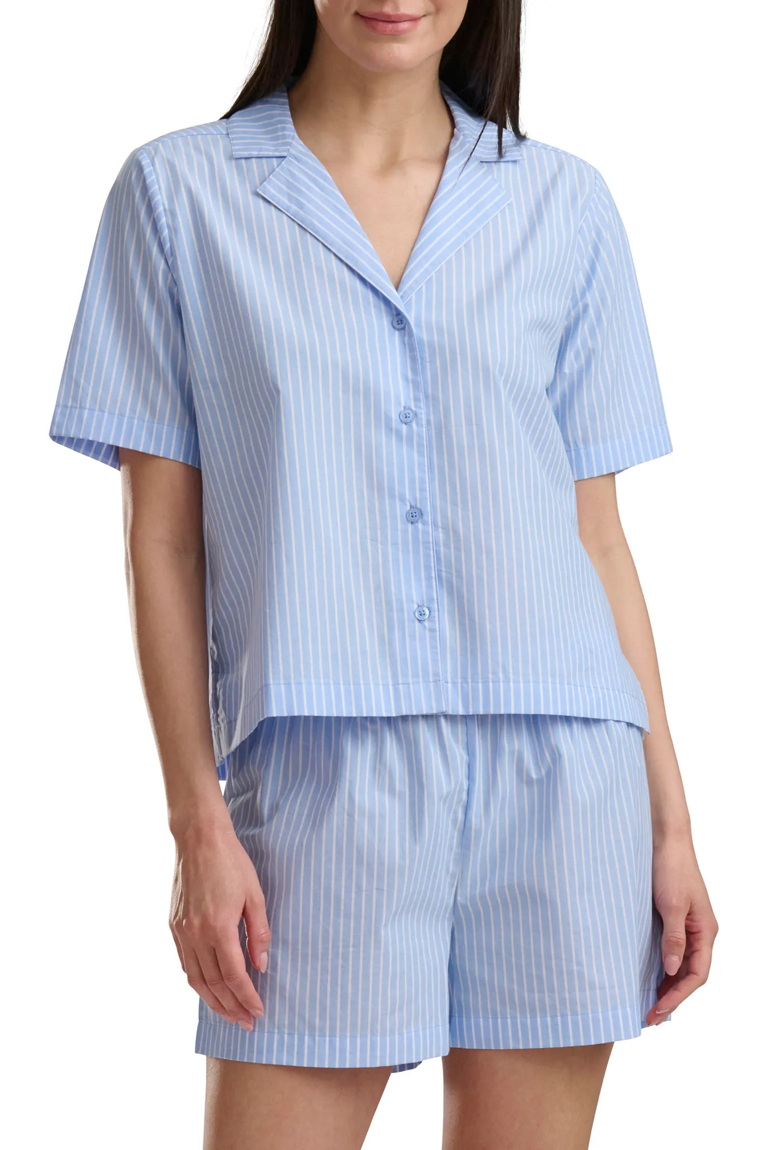 Splendid Plaid Short Sleeve Notch Top and Boxer Pajamas (Women) | Nordstromrack | Nordstrom Rack