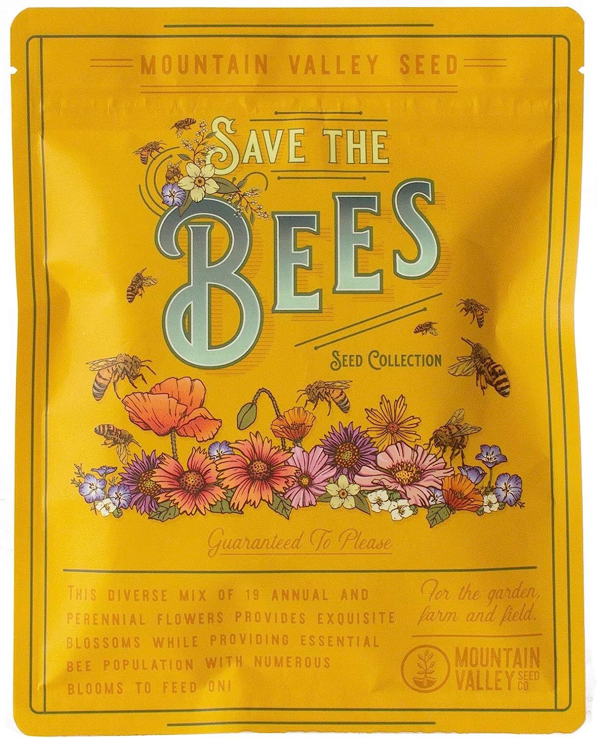 Package of 80,000 Wildflower Seeds - Save The Bees Wild Flower Seeds Collection - 19 Varieties of... | Amazon (US)