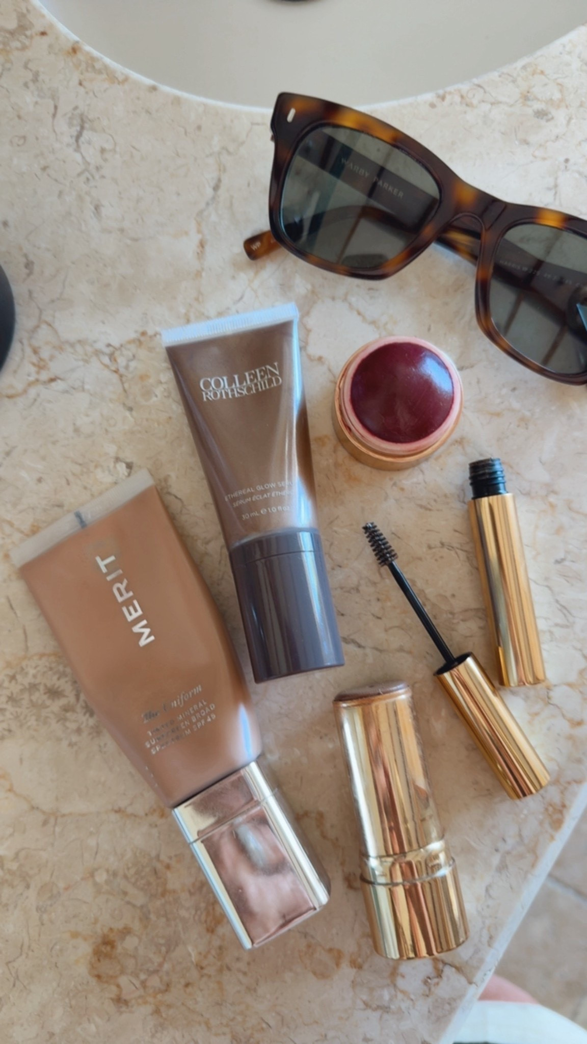 My scaled-down makeup routine for travel. 

Colors:
Tinted sunscreen: 18
Bronzer: seine
Blush: Le bonbon
Brow: taupe

#LTKOver40 #LTKBeauty #LTKTravel