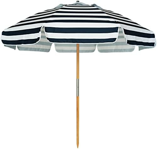 AMMSUN 7.5ft Heavy Duty HIGH Wind Beach Umbrella Commercial Grade Patio Beach Umbrella with Air V... | Amazon (US)