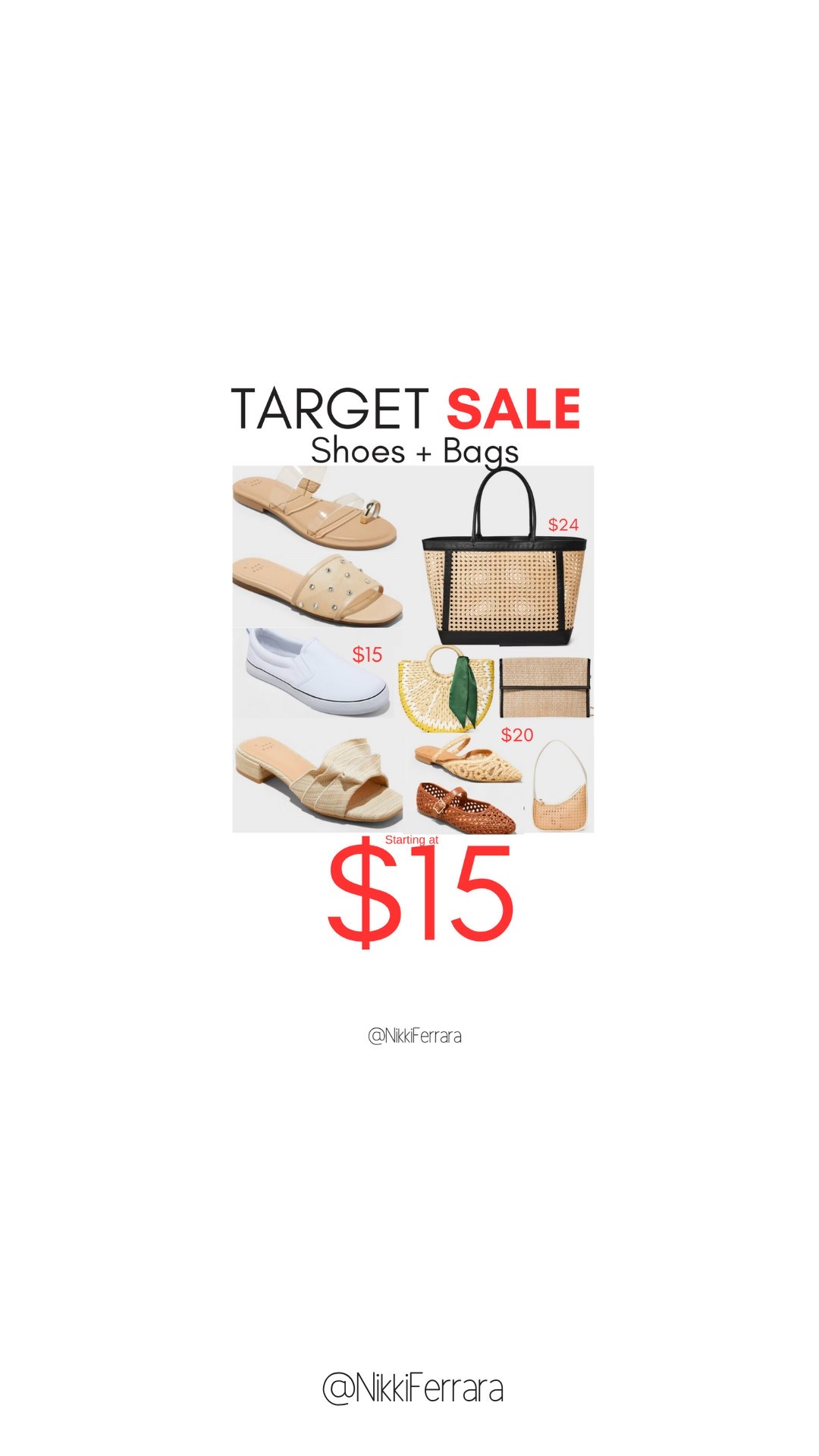 TARGET BIG SPRING SALE 2 DAYS ONLY🎯🎯🎯 Shoes, Dresses, Bags, Shorts 👖👡 more! As Low as $15 -$20🤩You’ll LOVE these the fit and quality is so good!
✨SIZING✨I’m 5’2” 125lbs small top and small/4 reg. bottom.
.
.
.
.
Target dress, target jeans, target shorts, target dresses, Target sailor jeans, Target two piece set, Target 2 piece sets, Target sale, Target circle sale, Target, target swim, swimsuit, one piece swimsuit, coverup, target leopard swimsuit, target coverup, beach coverup, vacation outfits, resortwear, vacation, travel outfits, Target circle sale, trench, denim, Target jeans, Target shoes, Target Athleisure, jumpsuit, camo pants, sailor jeans, Target deals, Target sale, loungewear, workwear, black jeans, jeans, tee shirt, knit top, sweater, wide leg jeans, viral, comfy outfit, tee shirt, wide leg, 

#LTKSpringSale #LTKSaleAlert #LTKShoeCrush