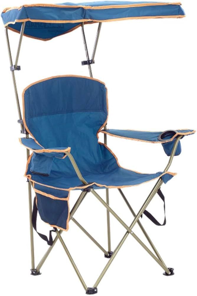 Quik Shade MAX Shade Relaxing Chair With Cup Holders, Foldable, Aluminum, Blue | Amazon (US)