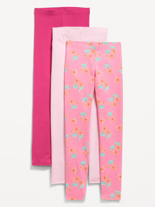 Jersey Built-In Tough Leggings 3-Pack for Girls | Old Navy (US)