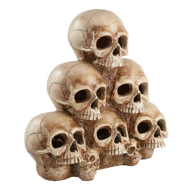 Way to Celebrate Illuminated Skull Stack Halloween Decoration - Walmart.com | Walmart (US)