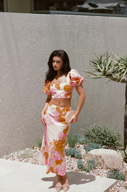 SAMPLE-Aleksandra Midi Skirt | SABO SKIRT (Global)