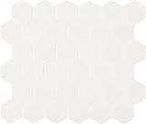 MS International AMZ-MD-00128 White Glossy Hexagon Tile, 10.875in. x 12.625in Piece | Amazon (US)