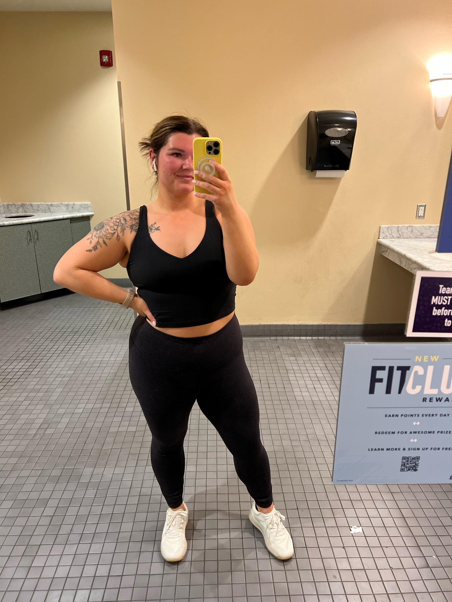 Wearing my go to lululemon align tank (also linking the VERY similar and much cheaper target version) I wear the lulu tank in size 14, target one in size large. Paired with lululemon Wunder train leggings in size 12 with their training shoes as well!

#LTKfit #LTKunder100 #LTKcurves