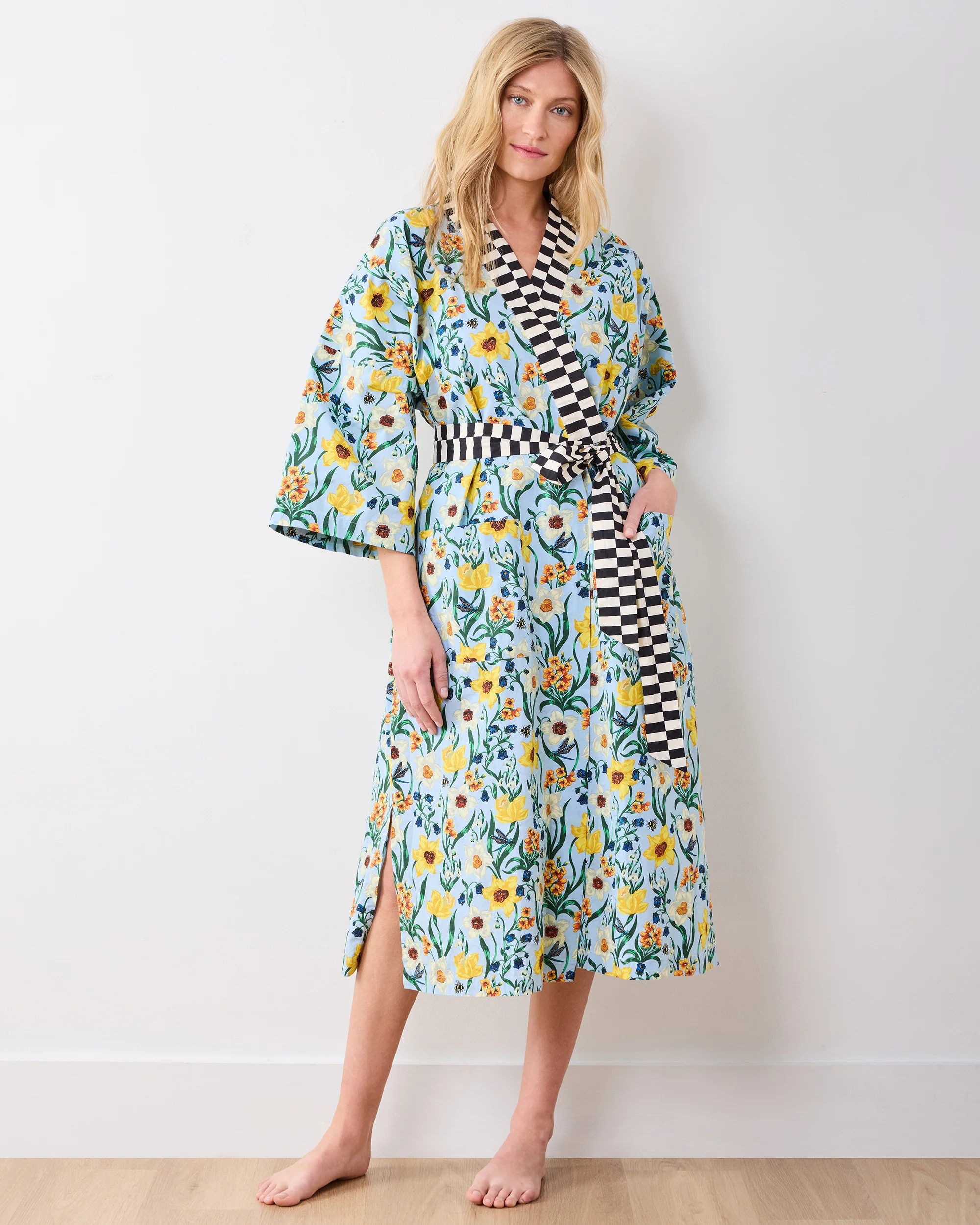 Dreamy Daffodil - Long Robe - Moonwater | Printfresh