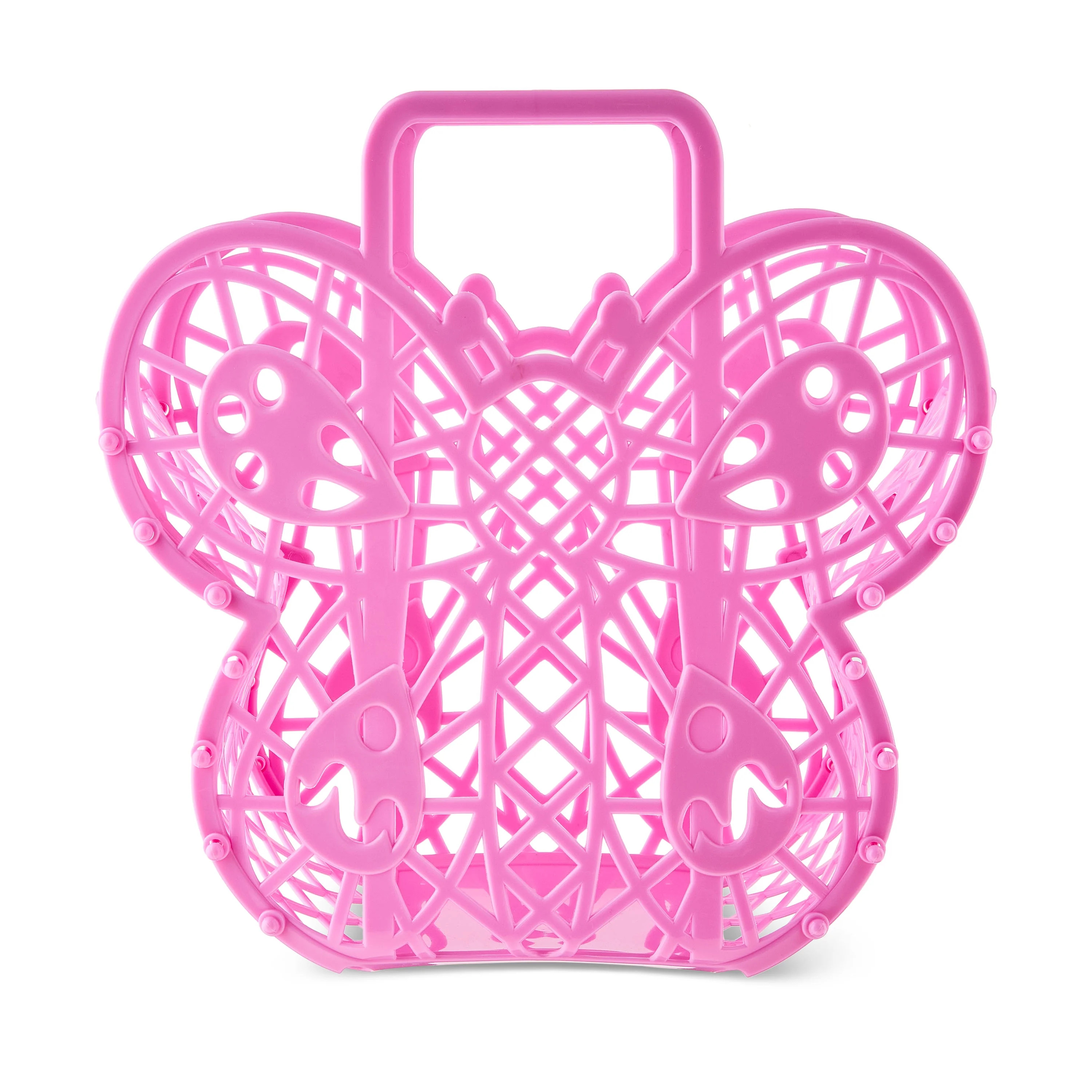 Butterfly Jelly Basket, Pink, 9" x 9", Easter by Way To Celebrate | Walmart (US)