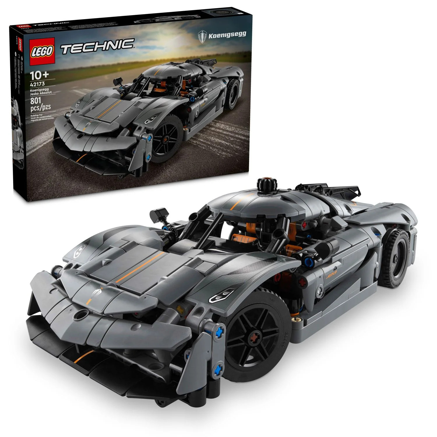 LEGO Technic Koenigsegg Jesko Absolut Grey Hypercar, Sports Car Building Toy Set for Boys and Gir... | Walmart (US)