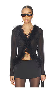 MORE TO COME Justine Top in Black from Revolve.com | Revolve Clothing (Global)