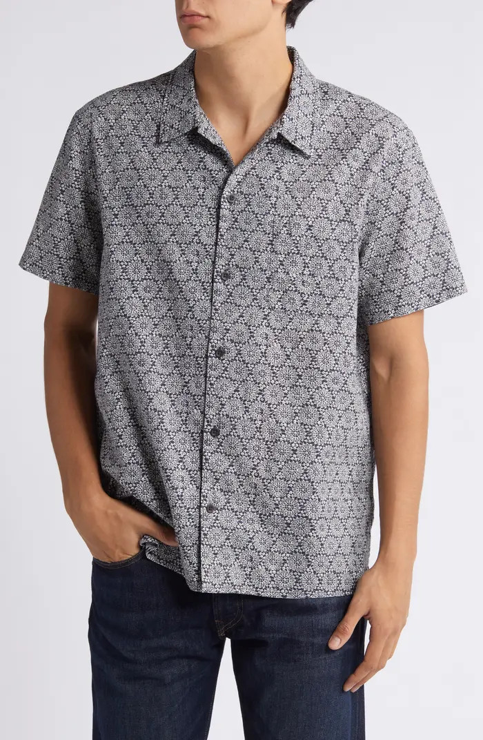 Treasure & Bond Poetic Linen Blend Camp Shirt | Nordstrom | Nordstrom