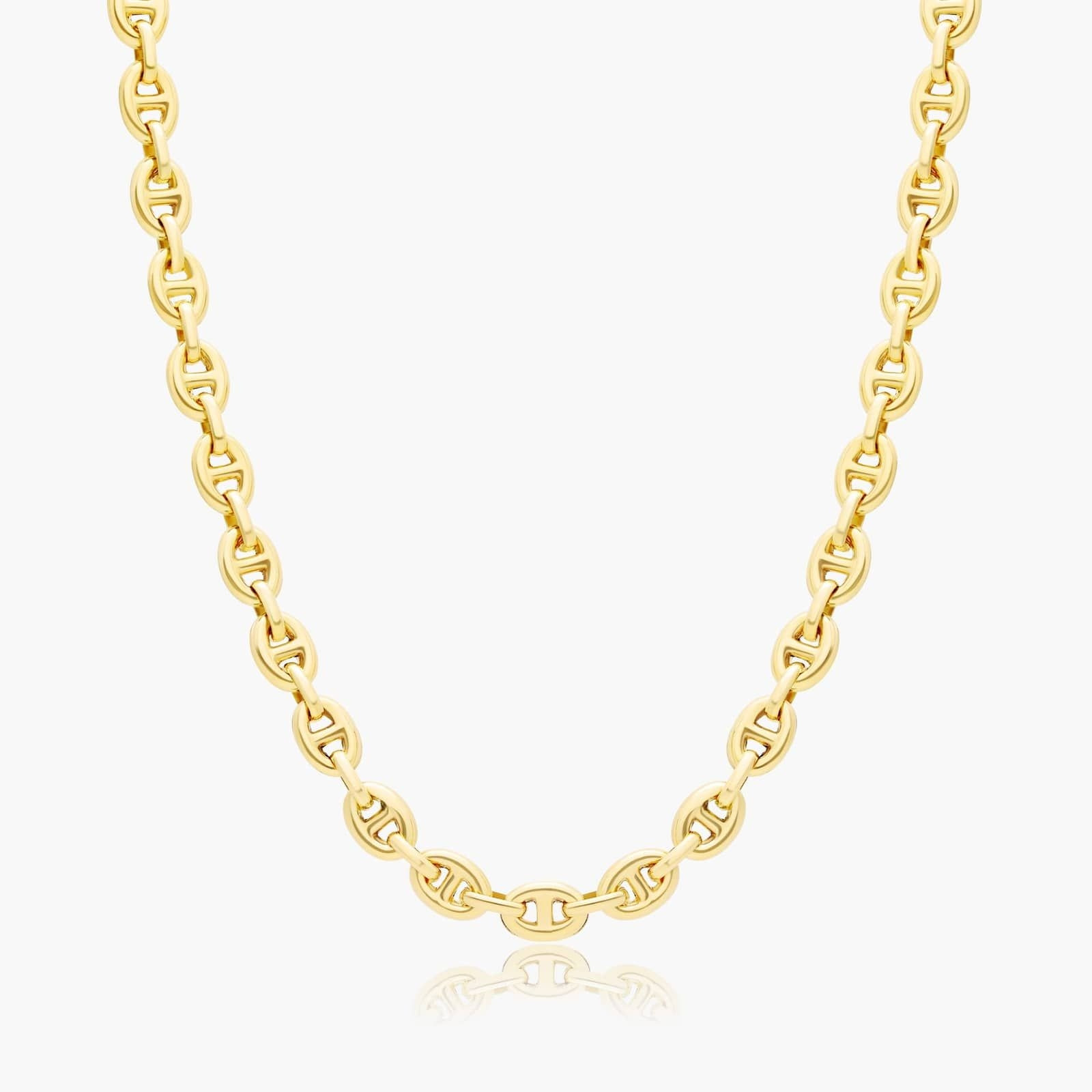 14K Yellow Gold 5.4mm Light Puffed Mariner Chain Necklace-95318y14 | JamesAllen