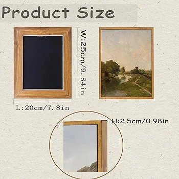 WITCOLOR Framed Canvas Wall Art, 8×10in Vintage Wall Art Decor for Living Room Nature Landscape ... | Amazon (US)