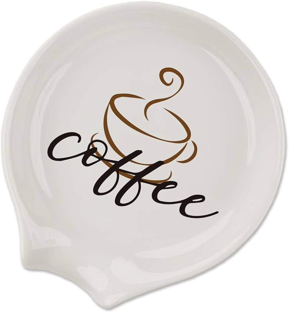 Coffee Spoon Rest, Engraved Cute Counter Spoon Holder Funny Farmhouse Home Bar Coffee Station Tab... | Amazon (US)