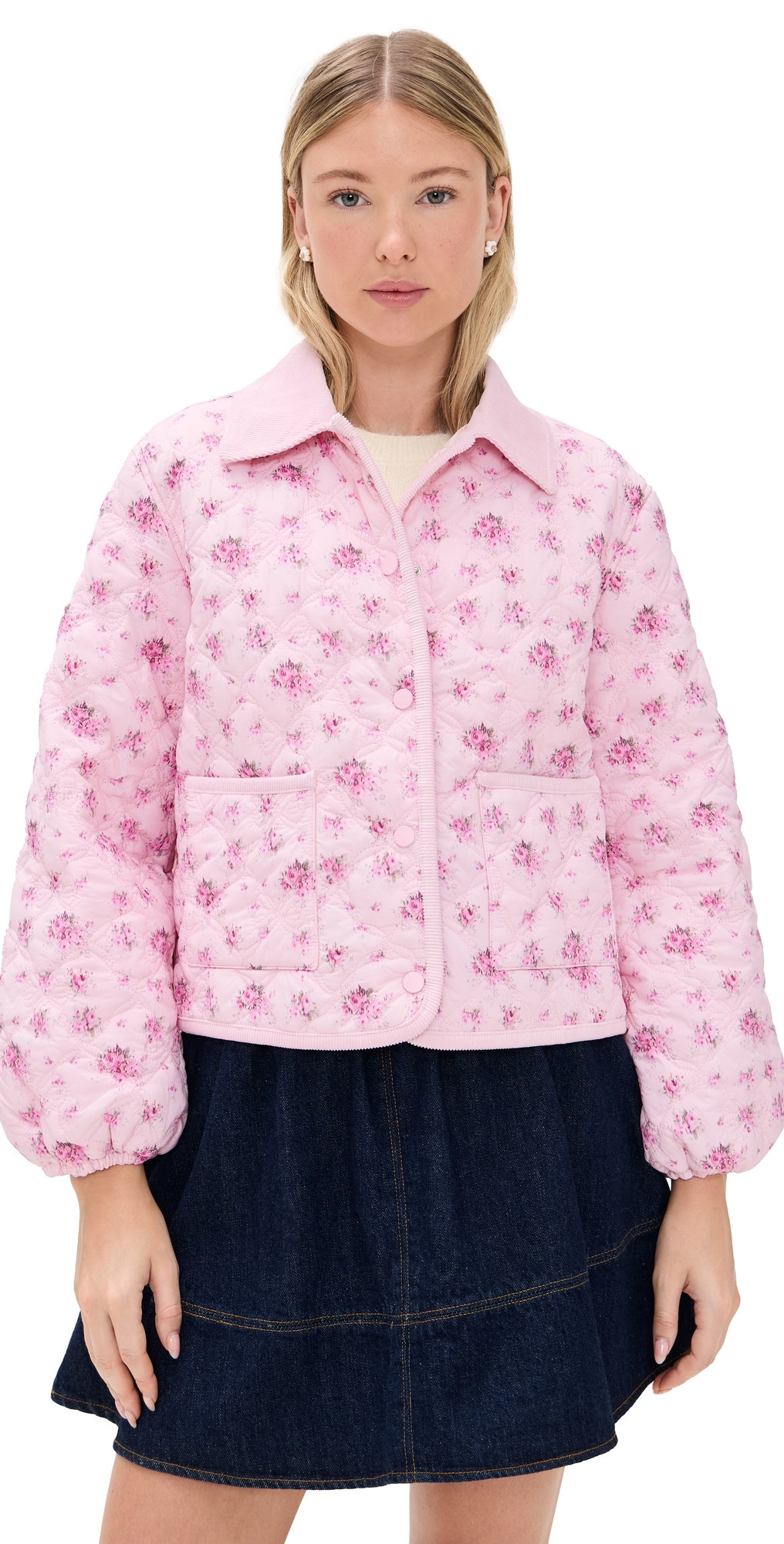 LoveShackFancy Quinlette Jacket Raspberry Fields XL | Shopbop