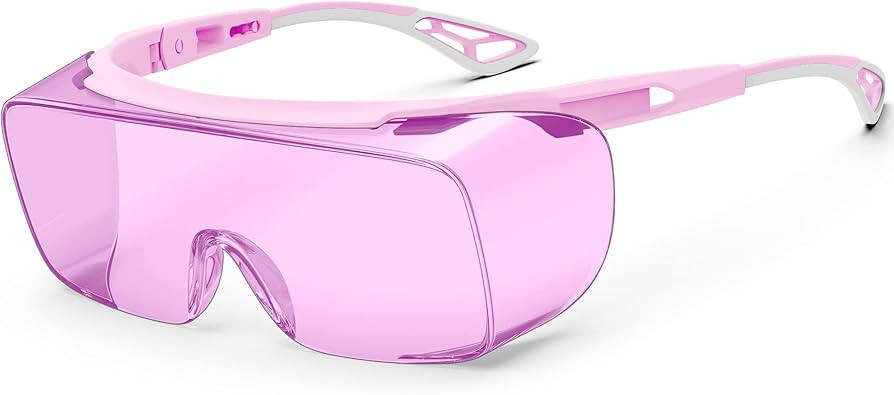 TOREGE Nemesis Safety Glasses For Nurse, Anti Fog Safety Glasses Over Eyeglasses With HD Lenses, ... | Amazon (US)