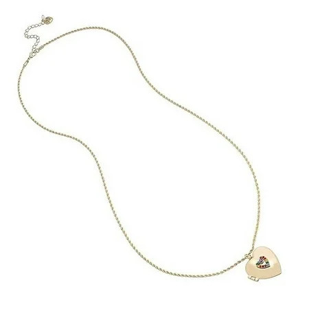Betsey Johnson Heart Necklace Long Locket Pendant Gold Womens Jewelry Rainbow | Walmart (US)