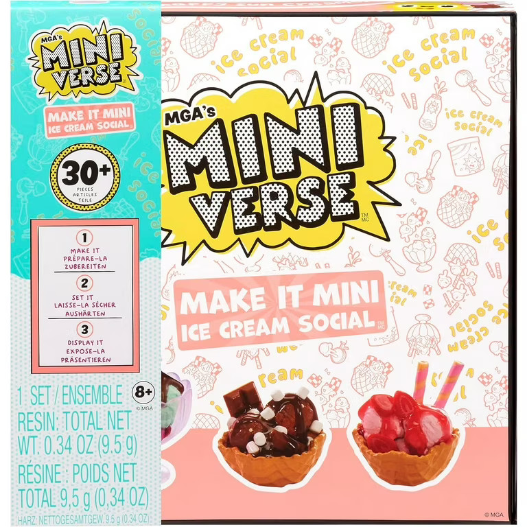 Miniverse Make It Mini Food Ice Cream Social Playset (NOT EDIBLE!) | Walmart (US)