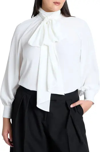 Dramatic Neck-Tie Blouse | Nordstrom
