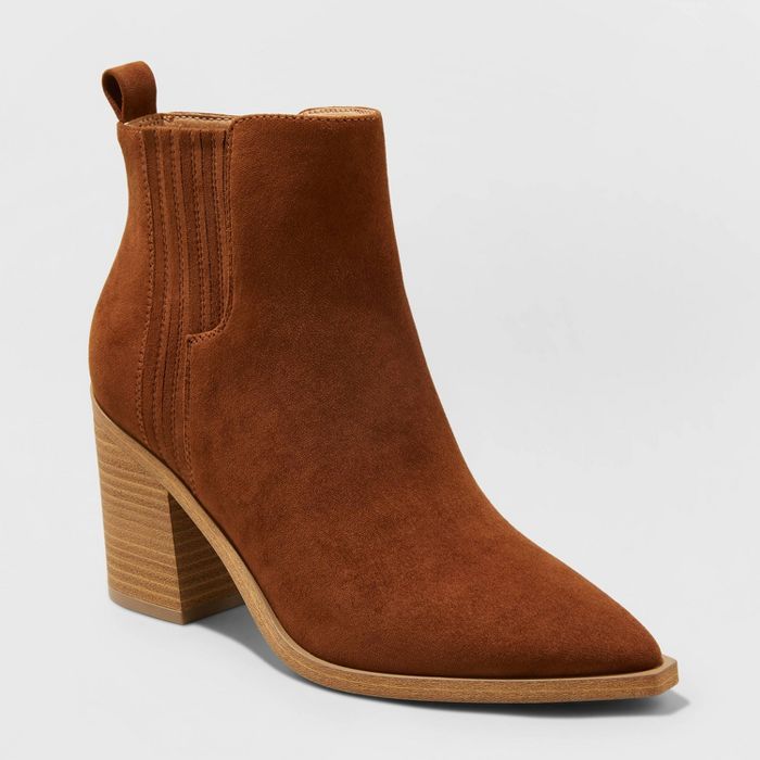 Women&#39;s Whitney Heeled Boots - Universal Thread&#8482; Cognac 12 | Target