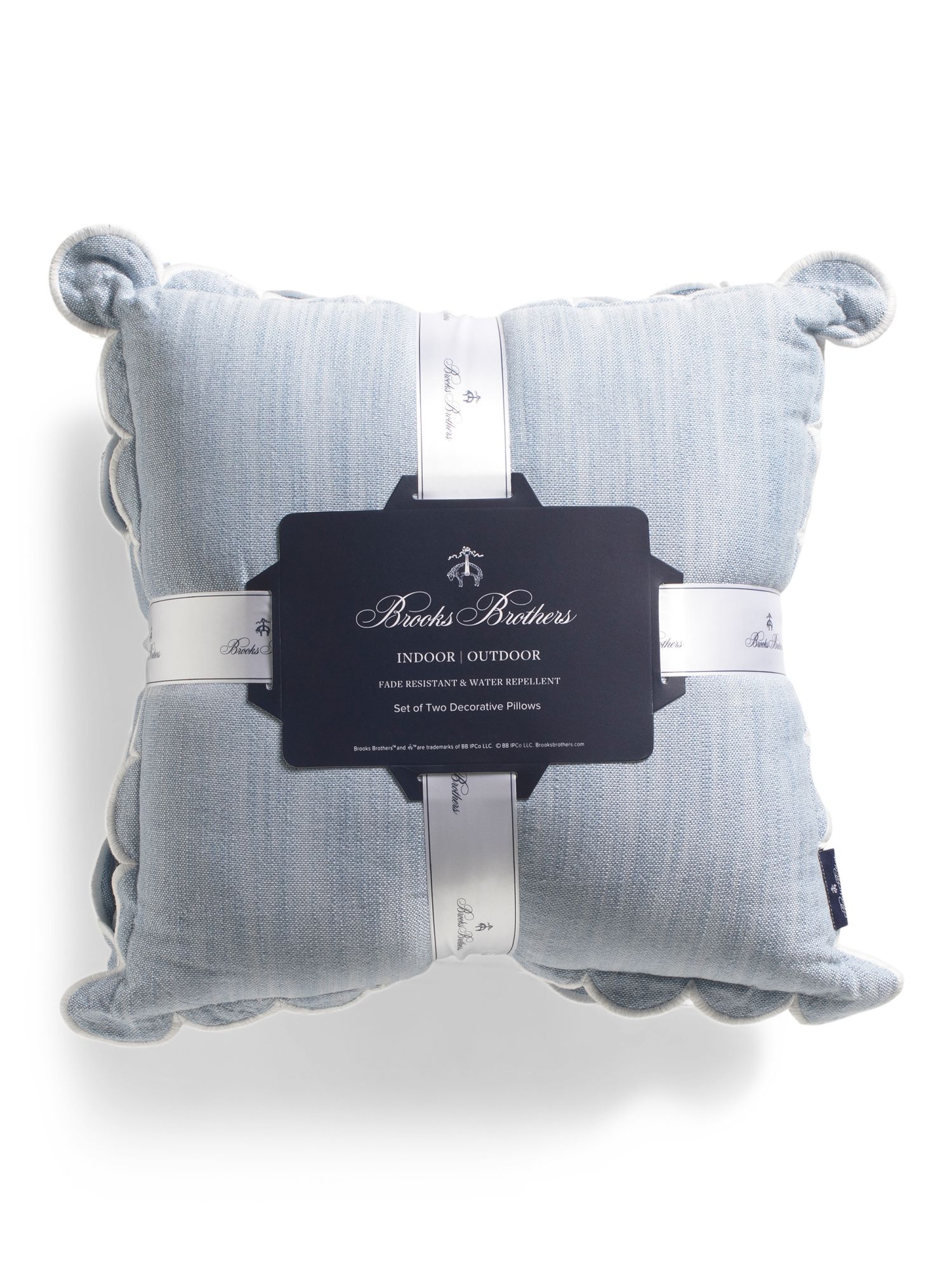 Set Of 2 18x18 Indoor Outdoor Grace Chambray Pillows | Throw Pillows | Marshalls | Marshalls