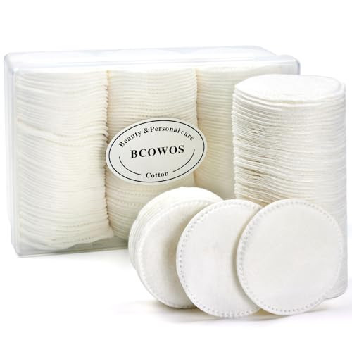 Cotton Rounds 160 Count, Cotton Pads for Face, Soft, Lint-Free, Super Absorbent Makeup Remover Pads for All Skin Types, Used for Removing Makeup, Applying Toners, Facial Cleansing, Nail Care | Amazon (US)