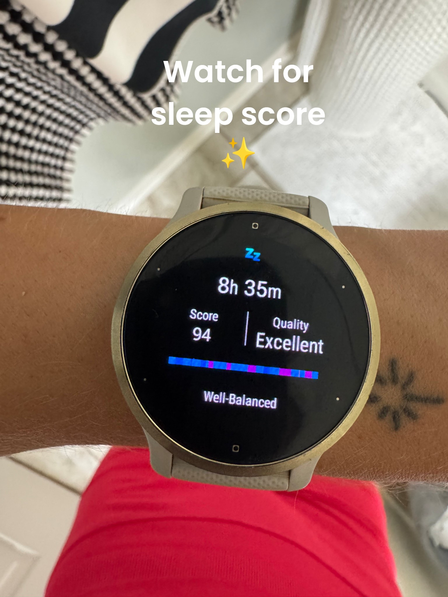 My Garmin watch to track my sleep scores 🤓

#LTKActive #LTKGiftGuide #LTKSaleAlert