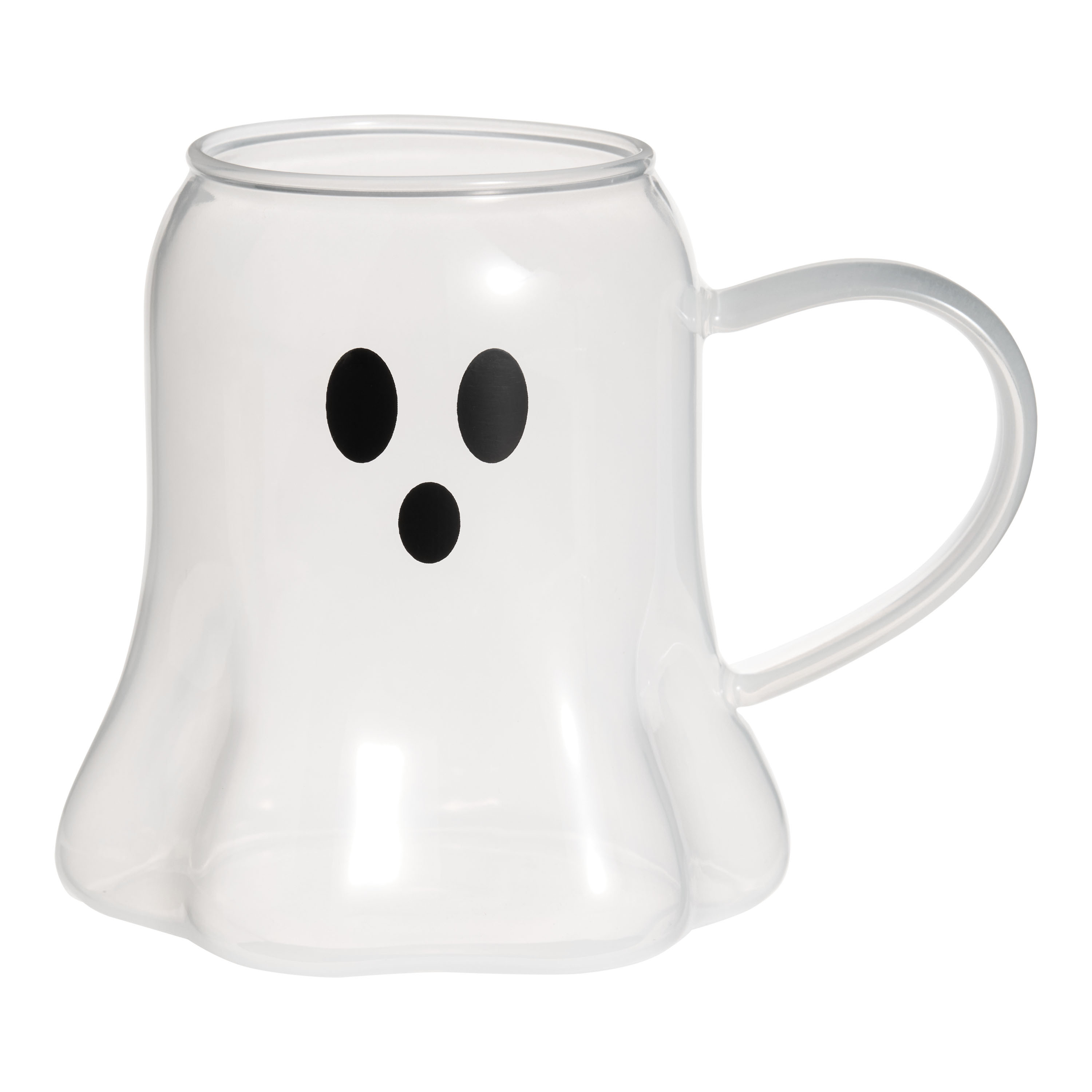 White Frosted Ghost Figural Glass Mug | World Market
