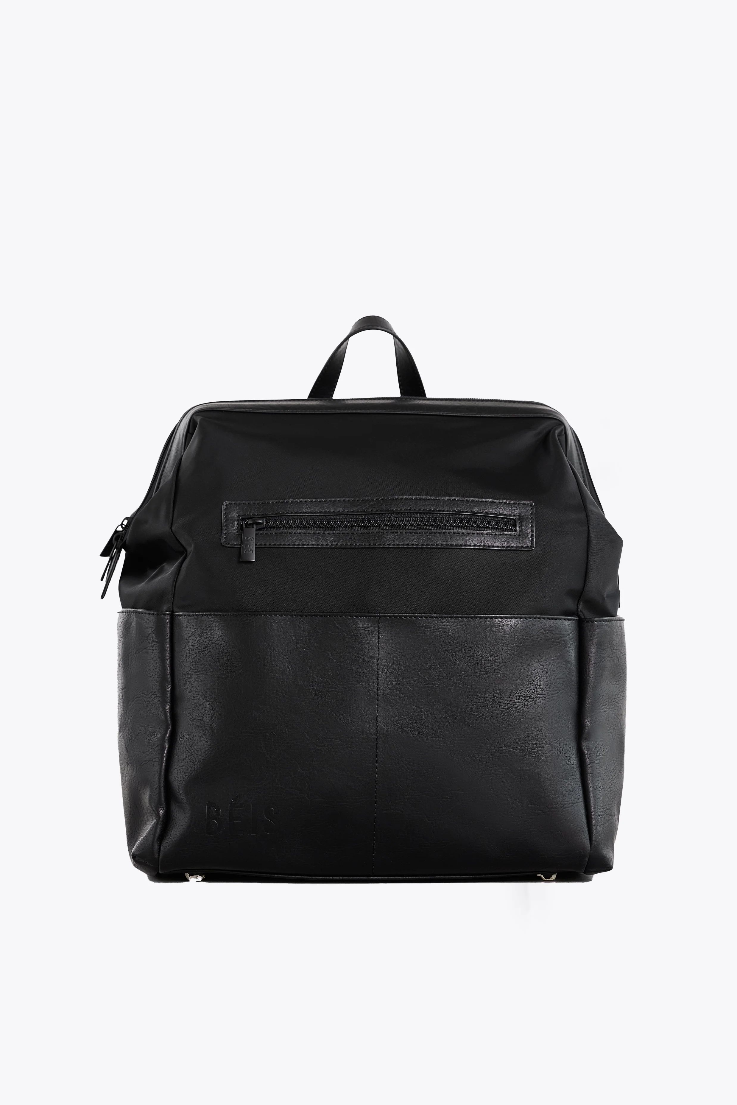 BÉIS 'The Diaper Backpack' in Black - Black Diaper Bag & Diaper Backpack | BÉIS Travel