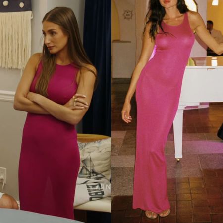 Amanda Batula’s Fuchsia Dress is by Asta Resort // Shop Similar 