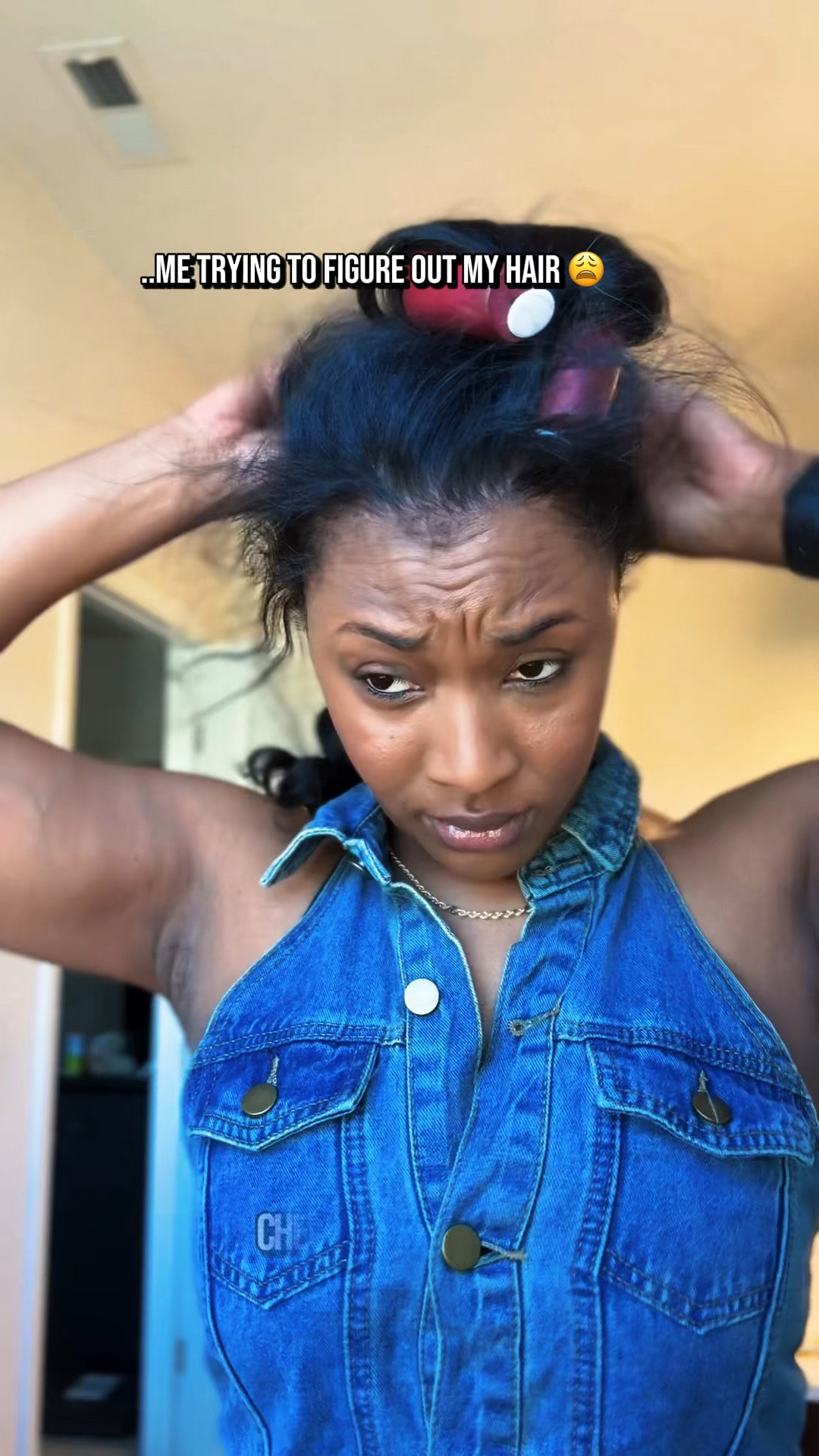 Started with this face 😩 ended with this hair.💁🏾‍♀️

8 minutes. After I finally figured out how to unravel the roller 😂 This is what a little patience looks like.

Outfit details linked on LTK 🖤

#naturalhair #hairroutine #momstyle #naturalhairvlog #flexirodset   

#LTKgrwm #LTKBeauty #LTKmomlife