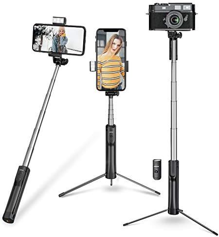 Selfie Stick, Mpow Selfie Stick Tripod, Lightweight Extendable Phone Tripod with 3 Level Fill Lig... | Amazon (US)