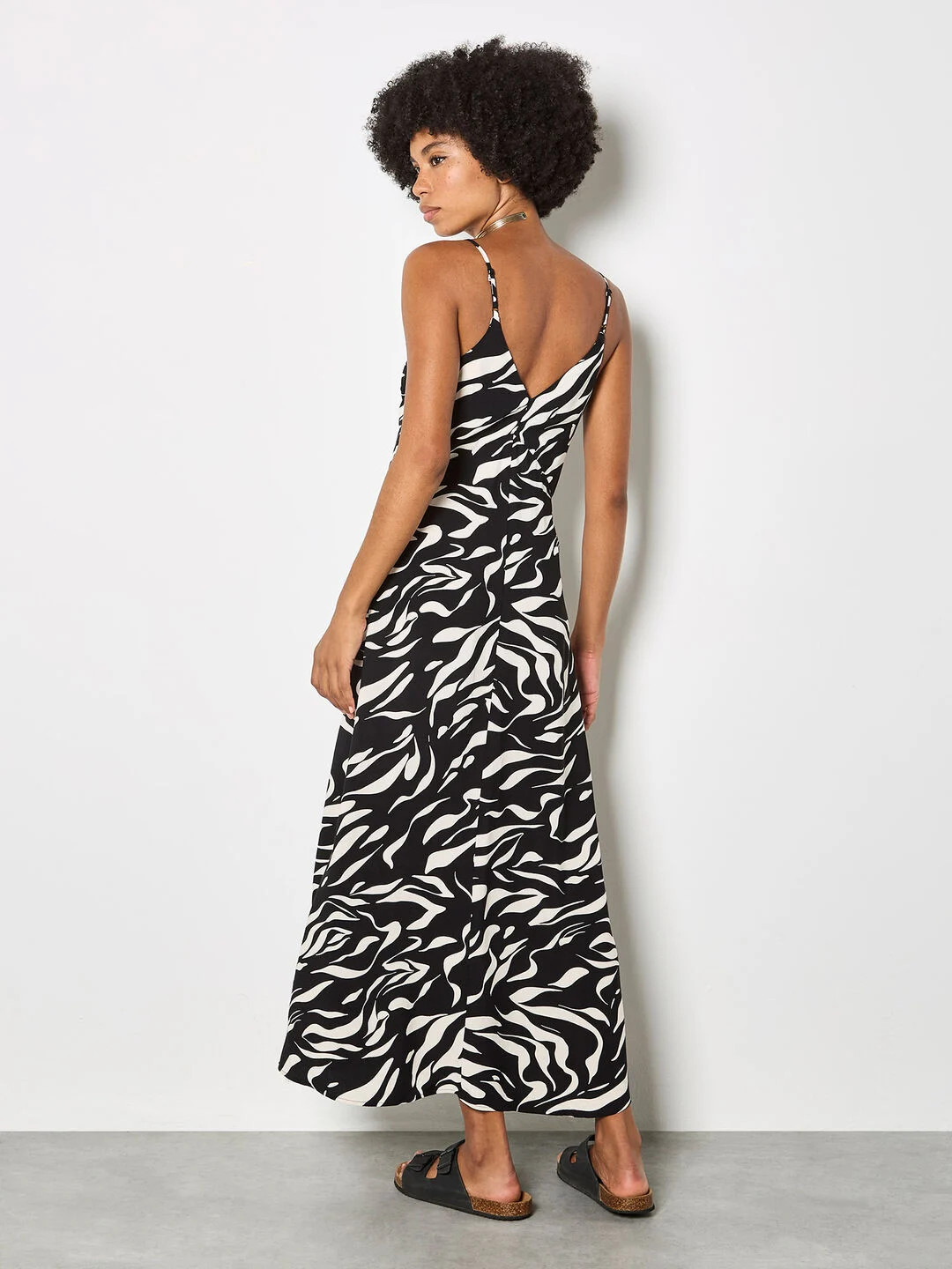 Animal Print Trapeze Cami Maxi Dress | Apricot Clothing | Apricot (UK)