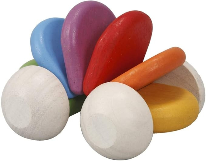 PlanToys Wooden Baby Car Toy (5229) | Rainbow Color Collection |Sustainably Made from Rubberwood ... | Amazon (US)