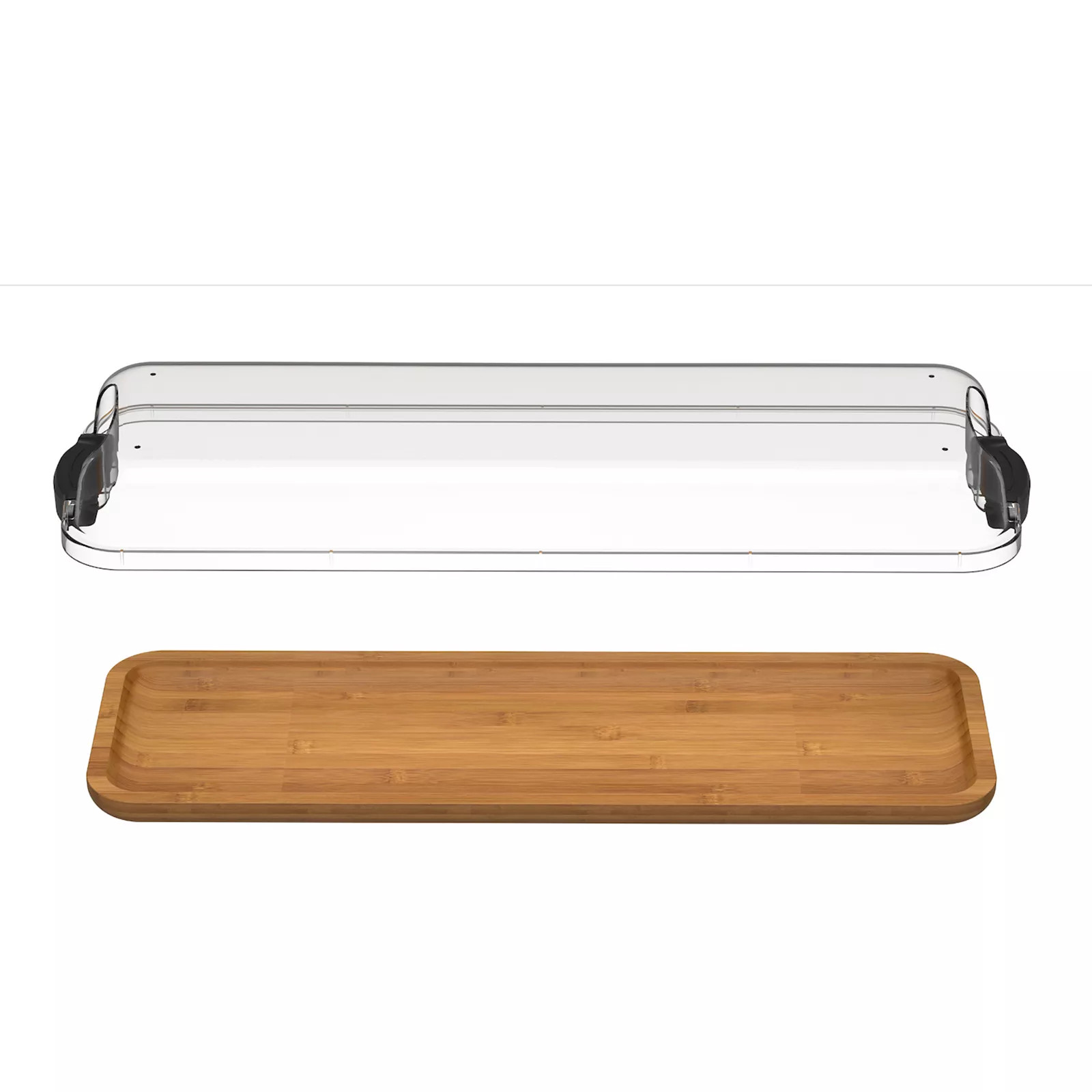 Farberware® Build-a-Board 7-in. x 22-in. Rectangle Bamboo Charcuterie Board with Lid, Brown | Kohl's