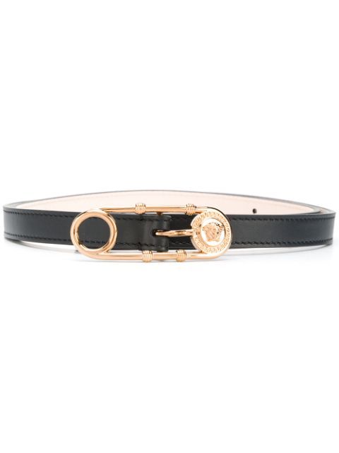 buckle detail skinny belt | Farfetch (US)