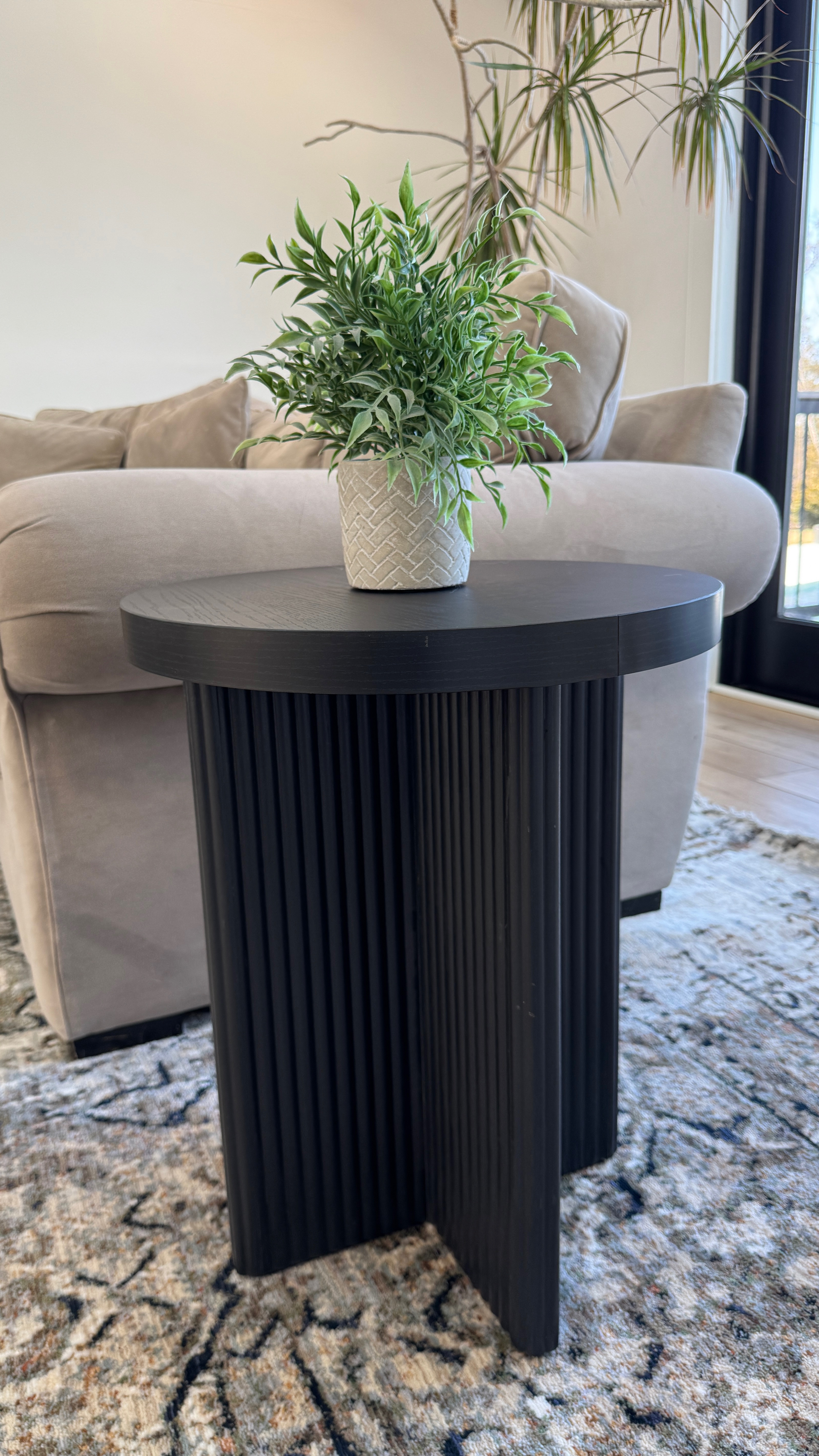 Fluted end table under $100! #homedesign #interiordesign #endtable #homedecor #walmart 

#LTKFindsUnder100 #LTKMostLoved #LTKHome