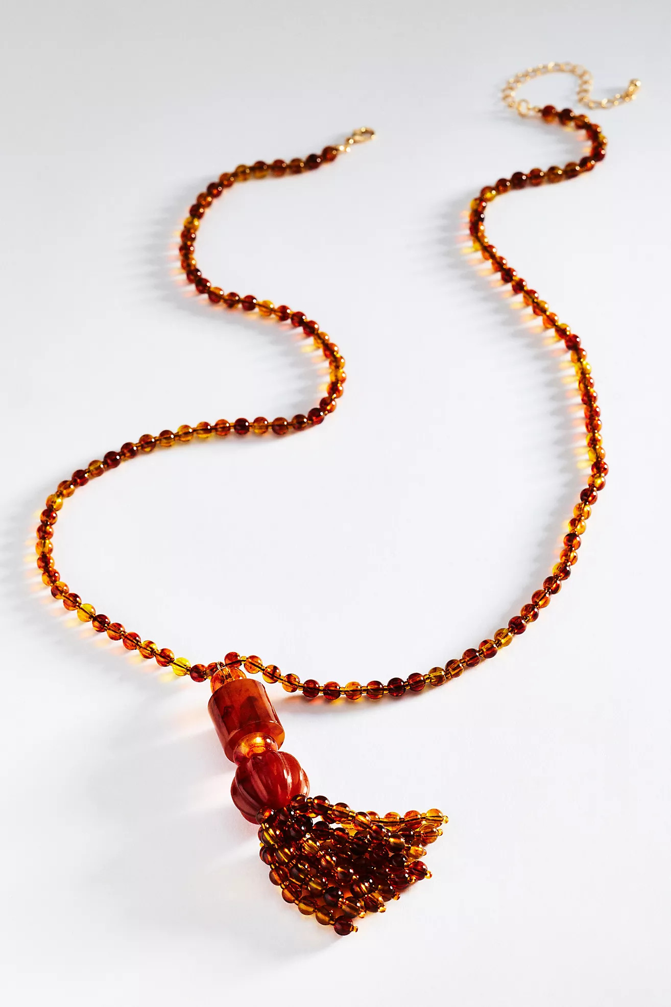 Beaded Tassel Pendant Necklace | Anthropologie (US)
