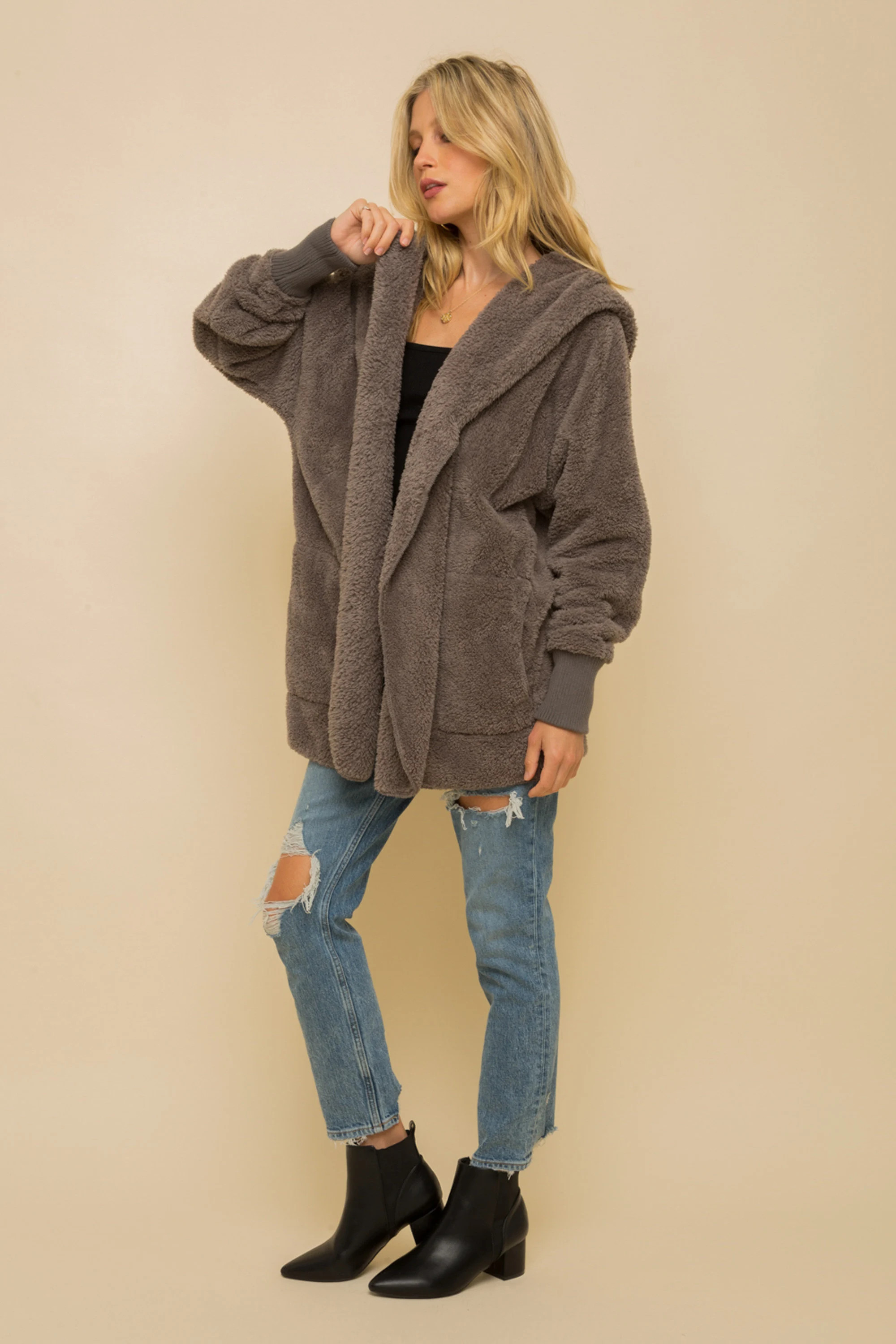 The Coziest Yet Pocketd Sherpa Cardigan Women's Soft Jacket Cardigan | Etsy (Global)