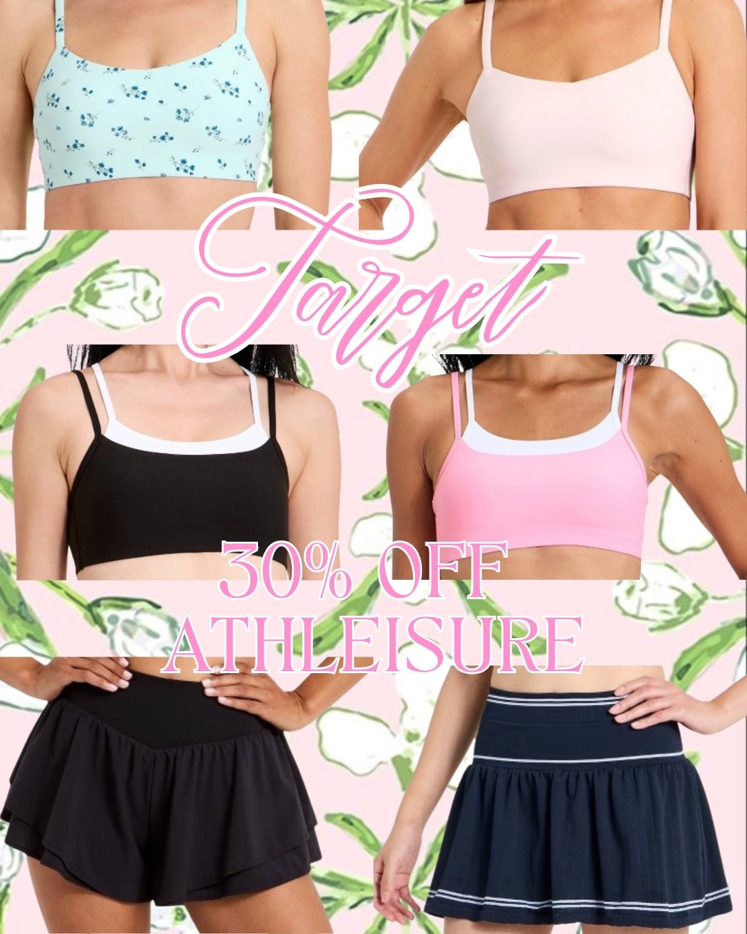 Targets 30% off athletic wear now thru Saturday! 💗

#LTKActive #LTKSpringSale