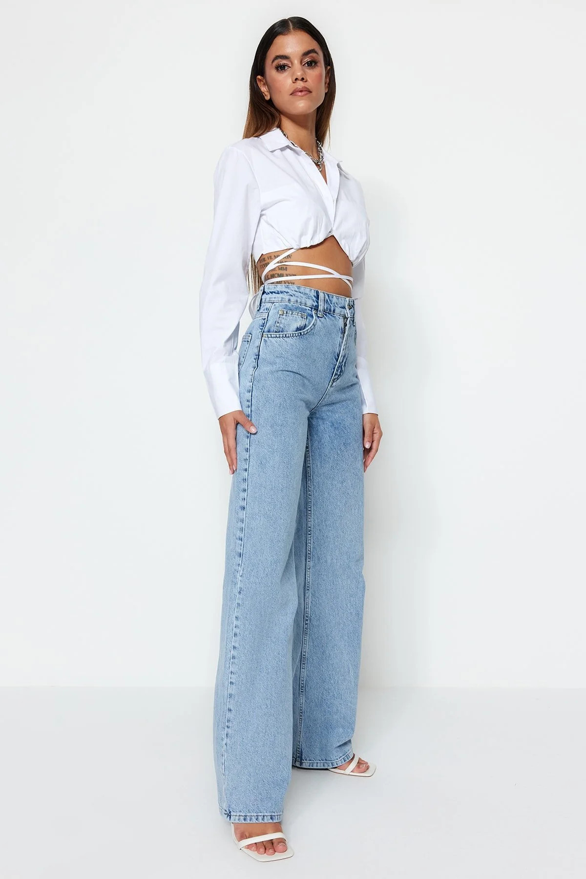 Trendyol Collection Jeans - Blau - Wide Leg | Trendyol DE