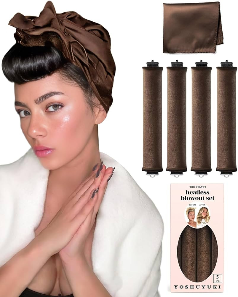 Heatless Curls Overnight Rods No Heat Hair Curlers to Sleep Jumbo Foam Large Hair Rollers for Lon... | Amazon (US)