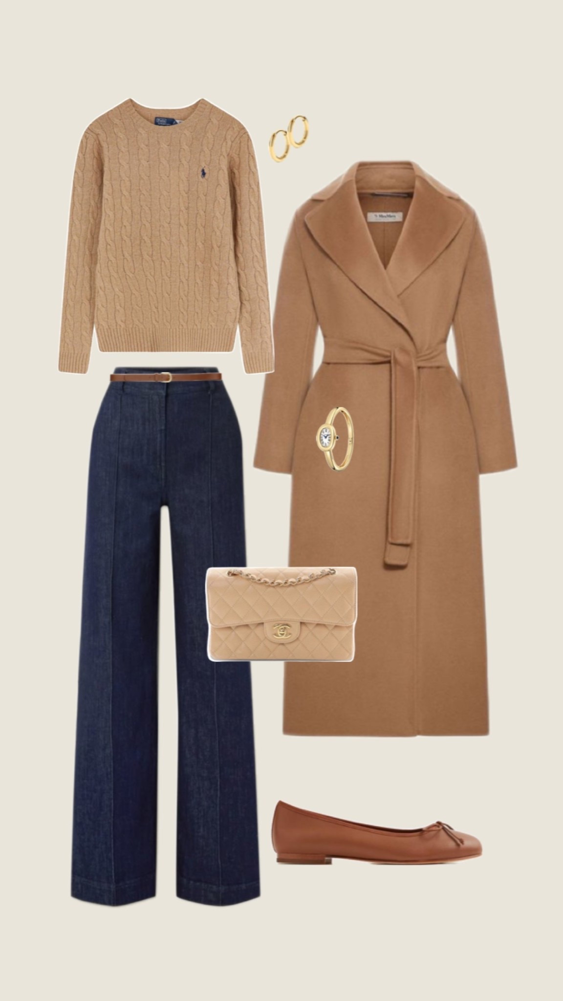 Neutral winter outfit on sale for cyber Monday! 

long camel coat, dark denim straight leg jeans, camel polo knit sweater, tan handbag, neutral winter fashion, outfit ideas 

#LTKSeasonal #LTKCyberWeek #LTKSaleAlert