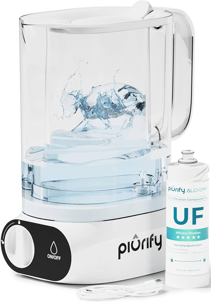 Alchemy Electric Water Filter Pitcher, Fast Filtration, BPA-Free, 50 Oz Capacity, Filter Lasts 6 ... | Amazon (US)