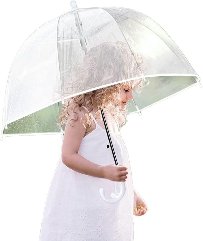Kids Clear Umbrella for Rain Dome Bubble Umbrellas Windproof for Kids Boys and Girls | Amazon (US)