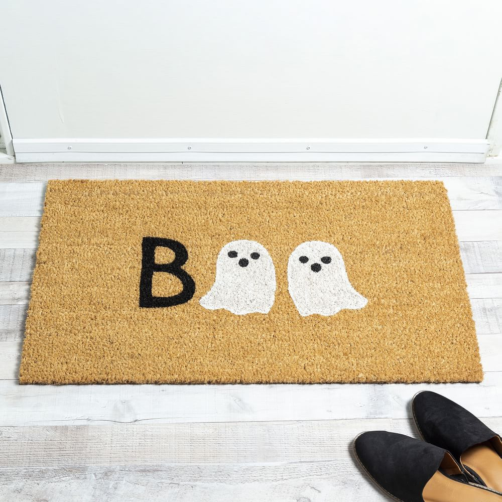 Nickel Designs Hand-Painted Doormat - Boo | West Elm (US)
