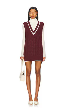Amanda Uprichard Cambridge Vest in Burgundy from Revolve.com | Revolve Clothing (Global)