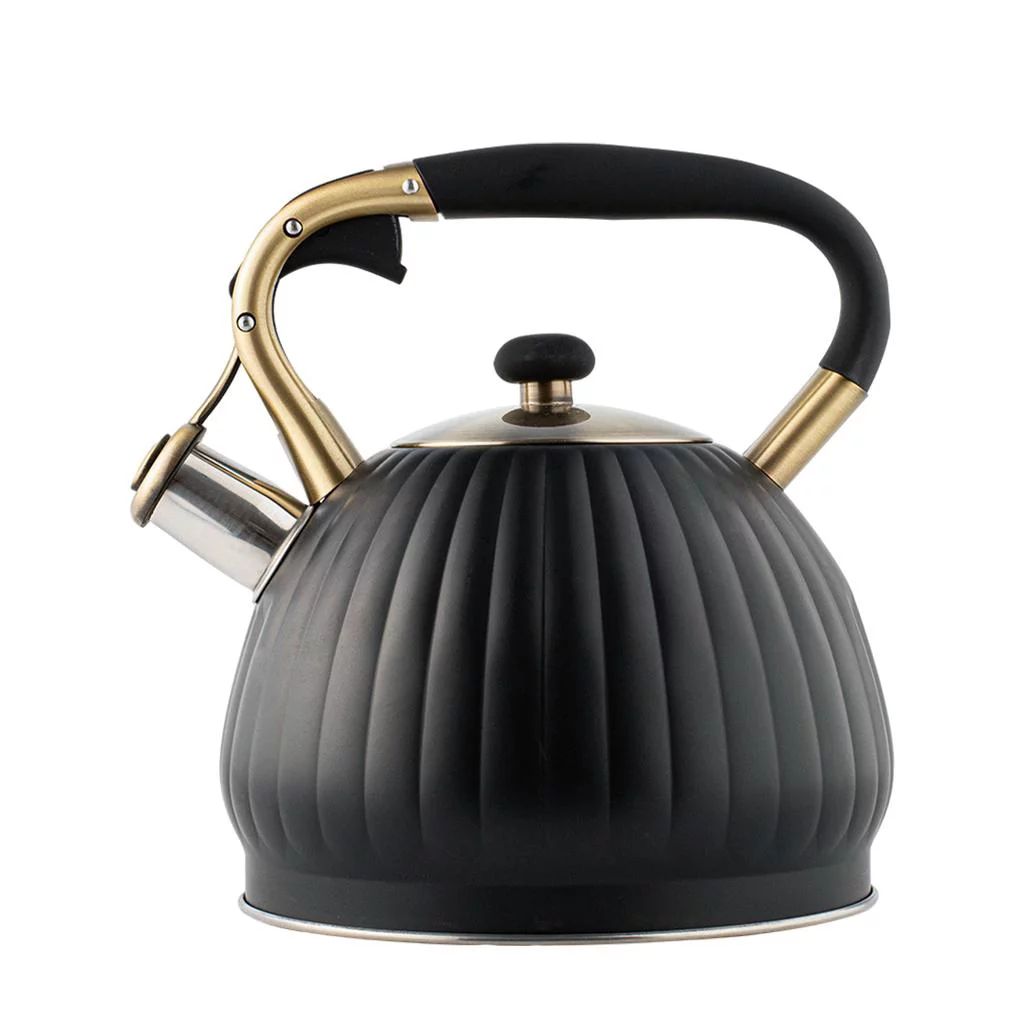 Kettle with Wood Pattern Anti-Scald Handle Pumpkin Pot for All Kitchen Stove Top/Induction Milk e... | Walmart (US)